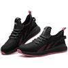 SPIEZ Anti-schiacciamento Scarpe Antinfortunistiche Donna Leggere, Scarpe da Lavoro Antiforatura Comode Sneakers Antinfortunistica Traspiranti per Il Lavoro e l'uso Quotidiano, 40 EU, Nero/Rosa