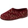 Footwear Studio Donna Rosso Bordeaux Pantofole Ortopedici Diabetici EU 40