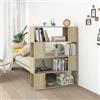 IBUQDDV Porta Libri Mobile Ingresso Moderno Scaffale Cucina Salvaspazio Mobiletti Bagno Salvaspazio Libreria/Divisorio Rovere Sonoma 100x24x124 cm per Sala Studio Soggiorno Camera Da Letto Ufficio