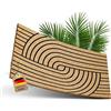 ElbFuchs® Zerbino in Cocco 60x40 cm | Linee | Extra Resistente e Antiscivolo | Zerbino Esterno e Interno Ingresso Originale | Zerbini per Ingresso
