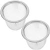 Ciieeo Filtro da tè in acciaio inox, 2 pezzi di ricambio per teiere in metallo, a maglia fine, filtro da tè, filtro a cestello, per tazza, caffettiera da 6 cm