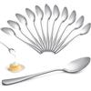 VEPEPE Cucchiaini in Acciaio Inox Molto Lucido Set Cucchiaini Da Caffè 12 Pz Hochwertiger Cucchiai Acciaio Inox 17 Cm/6.7 In Piccolo Da Te Argento per Famiglie Ristoranti Mense