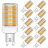 MAYCOLOR Lampade LED G9 10W Equivalenti 80W, 800Lm, Bianca Calda 3000k, Lampadine G9 80W per Lampadari di Cristallo e Illuminazione Decorativa, Non dimmerabile, 10 Pezzi