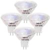 VINBE Lampadine alogene MR16, 20W 12V MR16 GU5.3 Lampadine alogene spot, Luce bianca calda, 4 pezzi