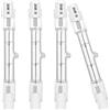EKSAVE Lampadine alogene R7S 78mm 160W 230V 2000lm bianco caldo 2700K T3 lampadina per lavoro, sicurezza, illuminazione paesaggistica, lampadari (confezione da 4)