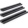 MÖNKE 3 Scaffali per dischi in vinile - Esponga con eleganza i suoi dischi in riproduzione o preferiti sulla parete - Adatto a 3 dischi di qualsiasi dimensione (Nero)