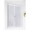 Linder Coppia di vetri CORDELETTE bianco azzurro e nero in 70 x 160 cm