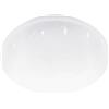 EGLO Lampada da soffitto a LED Pogliola-S, Ø 31 cm, lampada da soffitto in cristallo, lampada da bagno in acciaio e plastica, lampada da bagno in bianco, bianco neutro, IP44