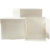 Decora, 0339408 Scatola per Dolci in Cartone Microonda con Coperchio, da 40,5 X 40,5 X H 40 Cm, per Trasportare e Conservare Torte Decorate,Imbustate Singolarmente. Prodotto Brevettato. Made in Italy