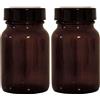 Mikken Set di bicchieri da farmacia, 2 x 250 ml, con tappo a vite e etichette, made in Germany