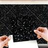 WALPLUS Adesivo da parete con glitter olografico, 15 cm @72 pezzi, per piastrelle da parete o piastrelle autoadesive, per cucina, bagno, piastrelle, trasferimento di piastrelle