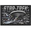 Open Road Brands Targa in metallo Star Trek Ships, decorazione da parete vintage di Star Trek per uomo Cave, sala cinema o camera da letto