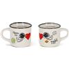 Legami - Tazzine da Caffè Espresso For Two, Set da 2 Coffee Mug in Porcellana New Bone China, Tazza Caffè Lavabile in Lavastoviglie, Tema Astronauta I Love You, Diametro 5,5 cm, Capacità 50 ml