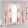 Lush Decor Serena - Tenda a pannello per finestra (pannello singolo), 160 x 137 cm, colore: Fard