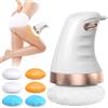 Leikurvo Massaggiatore elettrico anticellulite con 6 testine in tessuto intercambiabili per pancia, gambe, massaggio cellulite, lipedema, massaggiatore per pelle, sollevamento, rassodamento e levigatura
