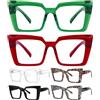 Eyekepper Oversize Senza Metallo Senza Viti Occhiali da Lettura Cerniere a Molla per Donna - 6 Paia Lettori con Montatura Grande +2.75