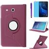R.SHENGTE Custodia per Samsung Galaxy Tab A 7 pollici 2016 Tablet (SM-T280 SM-T285), con supporto girevole a 360°, con pennino capacitivo, pellicola per schermo (Purple)