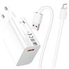 AIAUXAI 33W Caricatore Rapido per Xiaomi Mi 11 Lite con Cavo USB C 6A 1M Per Xiaomi Redmi 13x A5 Note 13 12S 11S 10S 10 Pro Turbo Caricatore Veloce con Tipo C Cavo per Redmi Note 12 10 9 Pad 6 POCO C71 M6 X5