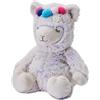 Warmies Peluche Lama Marshmallow Borsa di Grano Riscaldabile al Microonde con Profumo di Lavanda Francese, Orsetto Caldo o Freddo per Relax e Sollievo Caldo, Adatto per Adulti e Bambini