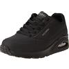 Skechers Uno Stand On Air Scarpe da Ginnastica da Donna, Black Durabuck/Mesh, 38 EU Larga