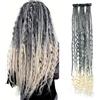 Dsoar Clip in Estensioni Dreadlock Boho Ricci Finiti Dreads Sintetici con Clip Morbido Crochet Loc Estensioni 22 Pollici 3 Pezzi