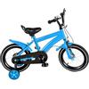 MIKIYUEER Bicicletta per bambini da 14 pollici per ragazzi e ragazze - Bicicletta bambini 3-5 anni da allenamento regolabile in altezza per divertimento all'aperto (blu)