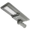 M LEDME Lampione stradale Led 100W Grigio con pannello solare IP65 Bianco freddo 6000K con sensore crepuscolare e di movimento M LEDME