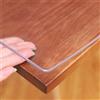 DZHTUF Tovaglia Trasparente,Protection da Tavolo in plastica PVC di 1mm di Spessore,40x60/60x120/90x200cm,Grande Copritavolo,Pellicola Protettiva Trasparente,W×L-80×130cm/32 * 51in