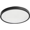 EDO, Plafoniera LED Soffitto PERETI 24W, anello nero 35cm 3000K bianco caldo, 2400lm, lampadari moderni, plafoniere bagno da soffitto, lampada a led soffitto, plaffoniere, IP44 EDO777616