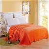 ENEN Plaid in Pile Tinta Unita Coperta Coperta Calda Plaid in Pile di Flanella Microfibra Letto Matrimoniale e Divano in Microfibra per Ultra Morbida & Comfort (150x200cm,Arancione)