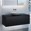 neoro n60 mobile La: 120 cm con 1 scomparto estraibile, lavabo bianco opaco,, BN0068WM+BN0757BM, n60 [Mobili da Bagno > Mobili con Lavabo Integrato]