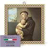 F.LLI BONELLA FRATELLI BONELLA - Piastrella 20x20 cm in Ceramica Raffigurante Sant'Antonio - Piastrella con Figura Sacra da Appendere - Piastrella in Ceramica