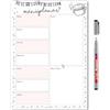 Younikat Planner Menu Magnetico DIN A4 Confetti - dv1136 | Planner pasti magnetico DIN A4 con panoramica settimanale, cancellabile e riscrivibile, testo in tedesco