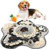 Idota Tappeto per cani e gatti - a forma di fiore, lavabile, per animali di piccole e medie dimensioni, con giocattolo a carota