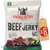 Viking Bites Beef Jerky Jalapeno 400 g (8 x 50 g) - Manzo essiccato - Snack a base di carne con alto contenuto proteico