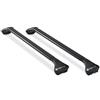 Modula barre portatutto in acciaio, colore: nero, per Jeep Renegade 2015-2016 aperto con tettuccio