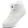 Dhinash Stivali Uomo Stivali da Neve Invernali Stivaletti Pelliccia Impermeabili Stivaletto Caldi Scarpe da Neve Bianco Taglia 39