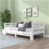 Zravenna Letto 90 x 200 cm con rete a doghe in legno (senza materasso), letto matrimoniale con letto estraibile, bianco (bianco, 90 x 200 cm), ZR5485484648
