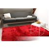 floor factory tappeto esclusivo moderno Satin rosso 200x200 cm tappeto shaggy pelo lungo