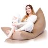Aiire Pouf Poltrona Design in Cotone - Puffo per Sedersi XXL per la Camera da Letto Moderna - Pouffe Salotto, Bambini o Gamer - Bean Bag Chair Relax o Puf Cuscini da Pavimento Marrone