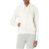 Emporio Armani Felpa da Donna con Cappuccio in Pile Giacca con Zip Completa, Pale Cream, XS