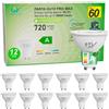 GY Lampadine LED GU10 Classe A 4W Equivalente 60W, 720LM 4000K Bianco Neutro, Angolo di Luce 110°, Non Dimmerabile