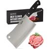 Orblue Mannaia da Cucina Professionale 18 centimetri, Coltello Mannaia da Macellaio, Preciso e Affilato, Ideale per Carne e Verdure, Design Ergonomico