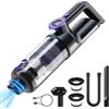 Bogseth Brushless Mini Aspirapolvere Auto Portatile 18000Pa, Aspirabriciole Senza Fili Potente, Aspira Briciole Macchina per Casa, Ufficio, Peli Di Animali, 3 * 2000mah Batteria
