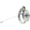 MKGMYGZ Small Chastity Cage for Men Flat Chastity Cage Uomo Sissy Cintura Di Castità Maschile Metallo Cock Cage Erotitici Sexy Per Coppie (50MM)