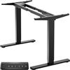 ONKRON Scrivania Regolabile in Altezza 73-120 cm, Carico fino a 100 kg, Tavolo PC Elettrico con Larghezza 1000-1700 mm, Scrivania Gaming e Ufficio, Alzabile, Display Digitale, Nero CDF222E-B