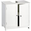 shelfmade Mobile bagno bianco in stile country (larghezza circa 50cm o 60cm) - Mobile sottolavabo per bagno largo (60 x 30 x 60 cm)