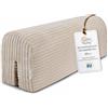 Totsy Baby Paracolpi lettino neonato antisoffoco 90 cm - Protezione schiuma per lettino fasciatoio e culla per i bordi del letto o della culla per bambini da 1 a 3 anni Lincoln Beige B
