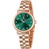 SAPPHERO orologio da donna al quarzo con bracciale in acciaio inossidabile con cassa da 26 mm e decorazione in cristallo - Disponibile in vari colori