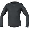 GORE WEAR GOREWEAR M WINDSTOPPER® Base Layer Thermo Maglia manica lunga Uomo, Black, M